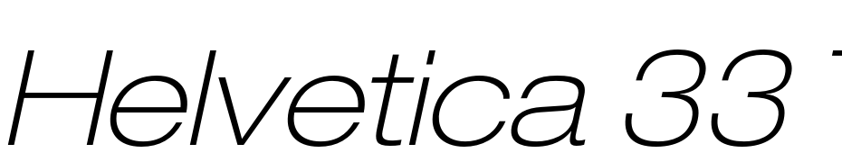 Helvetica 33 Thin Extended Oblique Font Download Free